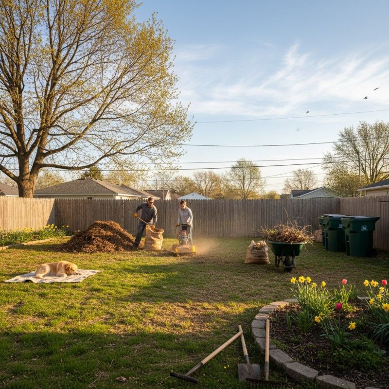 Front Yard Dethatching