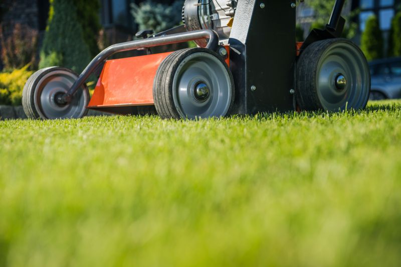 Lawn Aeration Equipment in Use