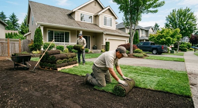 Yard Sodding in Rockwall, TX